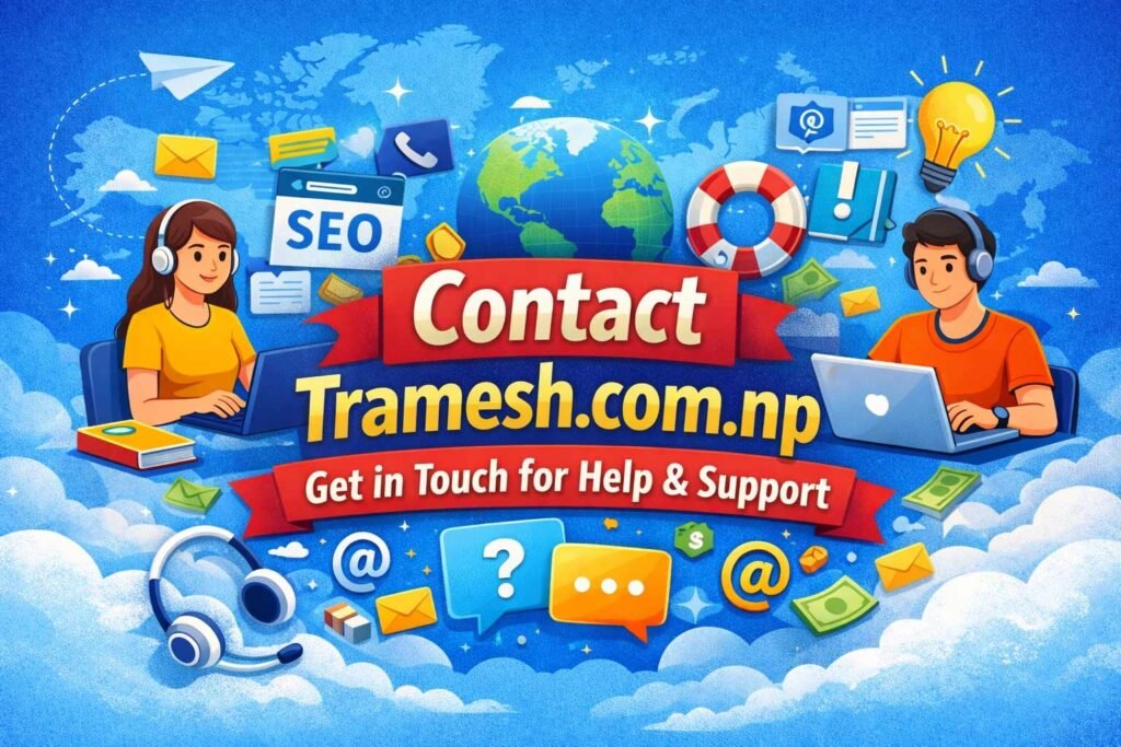 Contact Tramesh.com.np for questions related to online earning, blogging, SEO, and website support