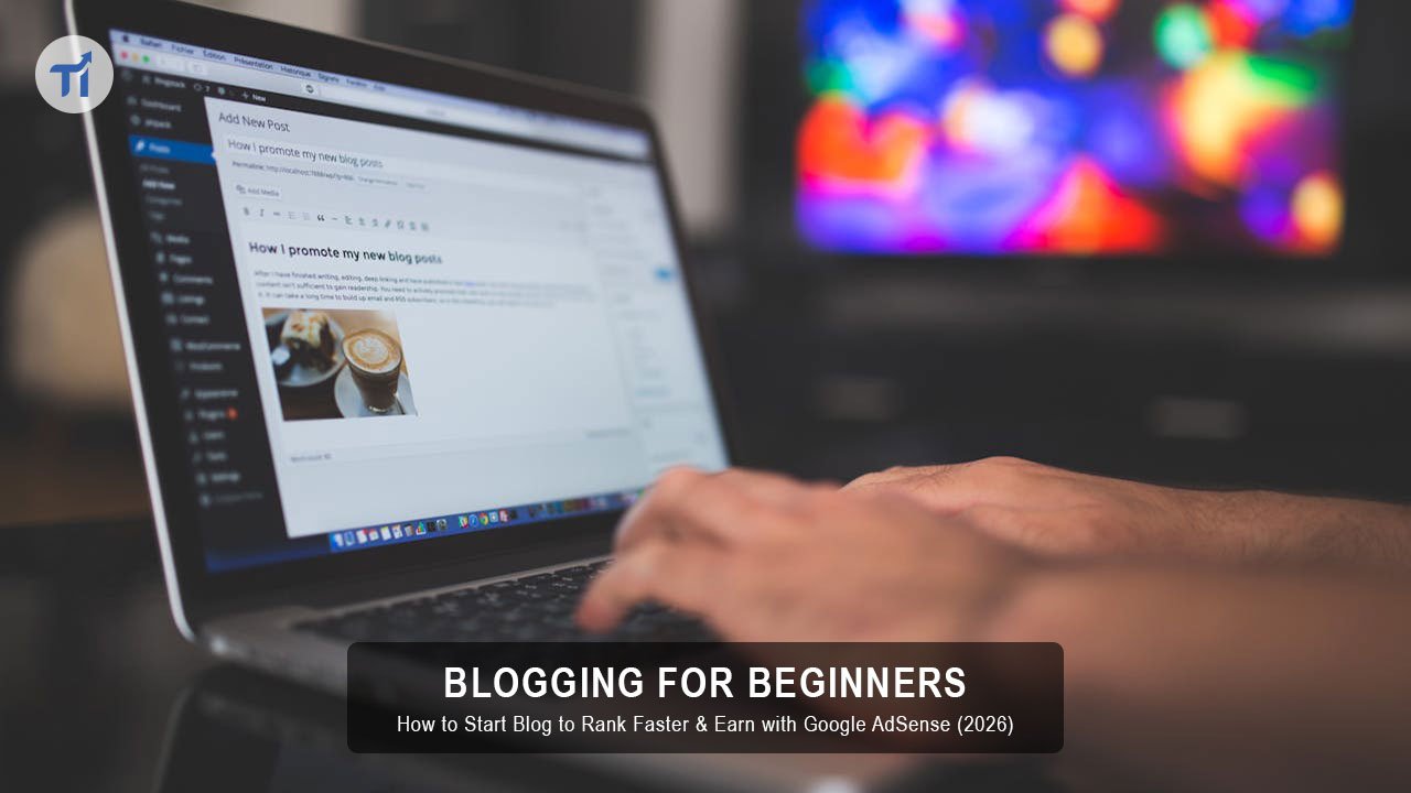 Blogging for beginners guide showing how to start a blog and earn with Google AdSense
